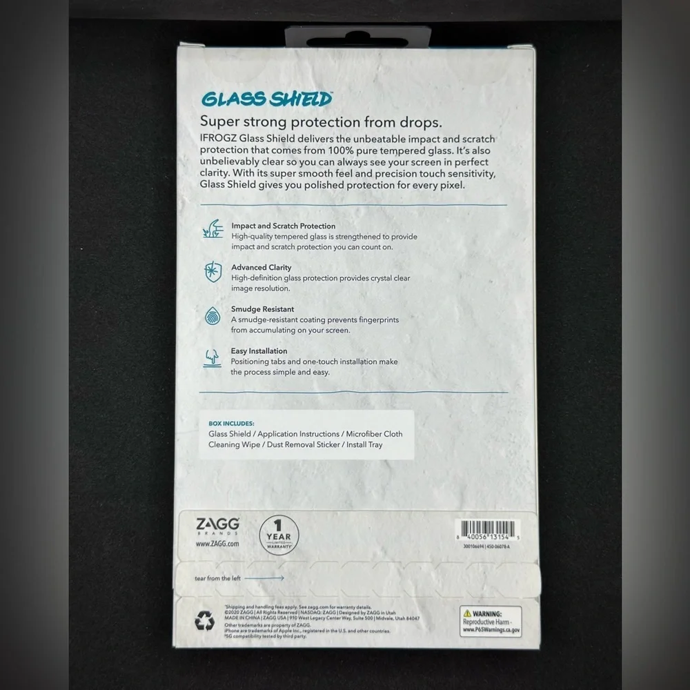 iFrogz Apple iPhone 12 (5.4) 12 mini Glass Shield Screen Protector